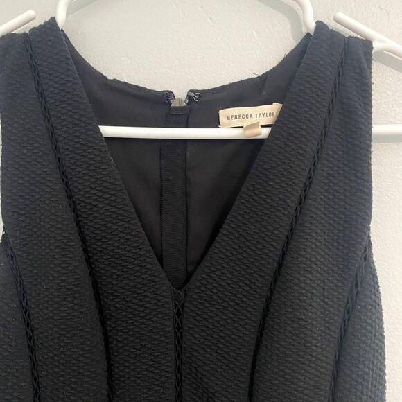 Rebecca Taylor | Black Sleeveless Dress A Line - Picture 6 of 9